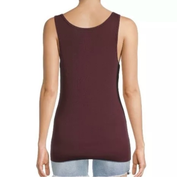 Time and Tru Women’s Maternity Sleeveless Tank Top Size Small (4-6) Rustic Plum - Picture 3 of 11